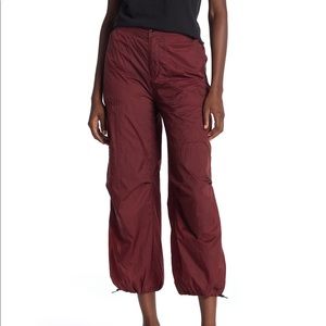Free People burgundy track pants
